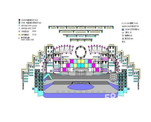 南充燈光舞美搭建麻豆午夜福利视频製作施工安裝